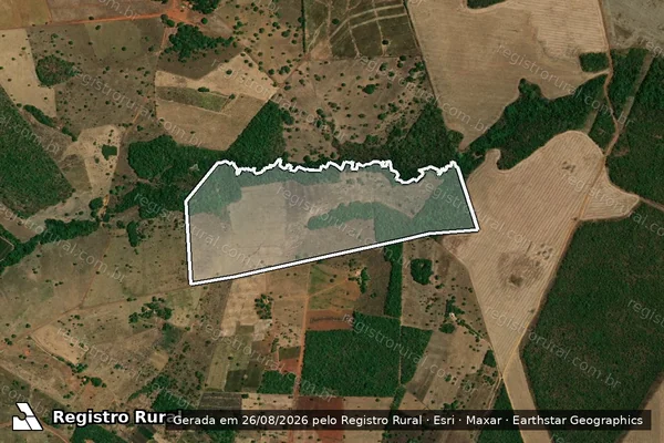 Imagem de satélite de Parte do lote 12 do Loteamento n° 1 Gameleira, gleba 07-A - Parte 1 em Miracema do Tocantins - TO