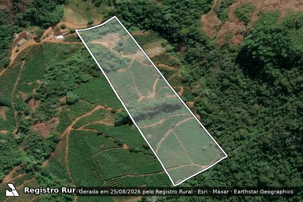 Imagem de satélite de BOA VISTA OU BEM POSTA - PARCELA 02 em Manhuaçu - MG