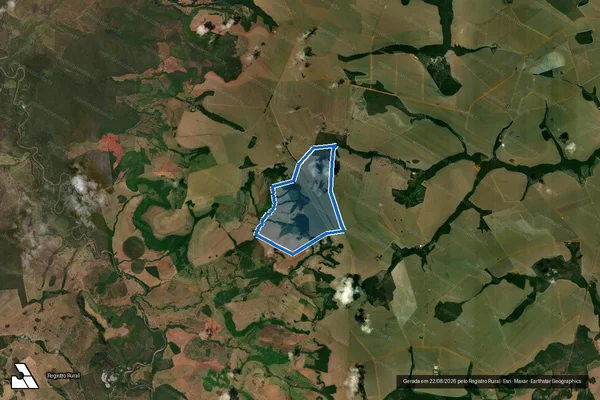 Imagem de satélite de FAZENDA PONTE DE PEDRAS, LUGAR DENOMINADO "OLARIA" / FAZENDA PONTE DE PEDRAS, LUGAR DENOMINADO "OLARIA" em Serranópolis - GO
