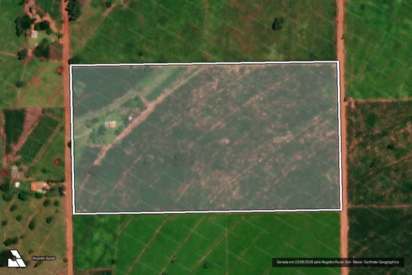 Imagem de satélite de Projeto de Assentamento Jacob Carlos Franciozi - Lote 108 em Japorã - MS
