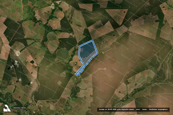 Imagem de satélite de FAZENDA SÃO JERÔNIMO - Parte 1 em Ribas do Rio Pardo - MS