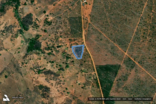 Imagem de satélite de FAZENDA PASSAGEM DE CIMA  - Parte 1 em Mirabela - MG