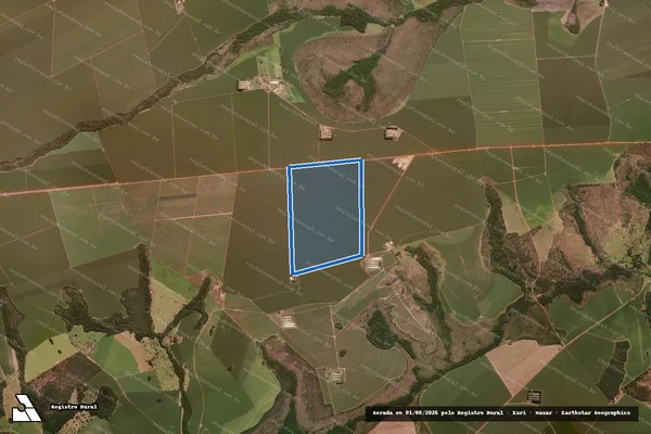 Imagem de satélite de Fazendas Babilônia e Corrente, LD Fazenda Bom Jesus - 001 em Mineiros - GO