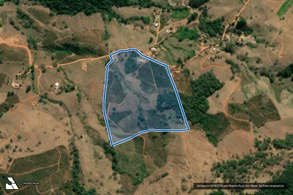 Imagem de satélite de Sítio dos Fagundes - PARCELA 02 em Natércia - MG