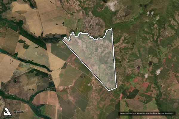 Imagem de satélite de FAZENDA BEBEDOR DE ARARA em Monte do Carmo - TO