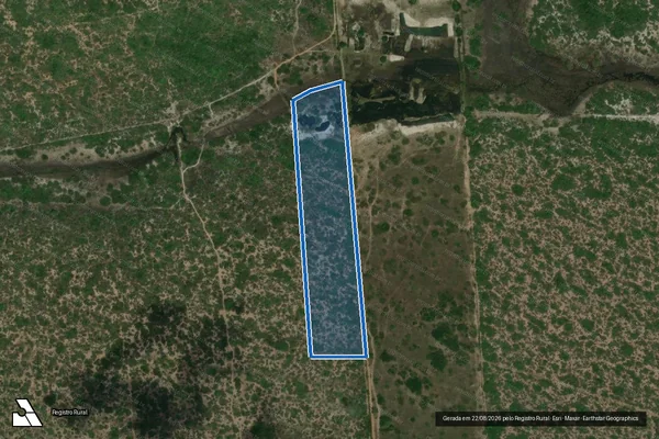 Imagem de satélite de Projeto de Assentamento Resistência Potiguar - Lote 14   - Parte 1 em Ceará-Mirim - RN