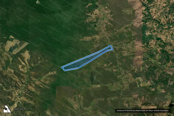 Imagem de satélite de FAZENDA BAIXA D` AREIA em Santa Maria da Vitória - BA