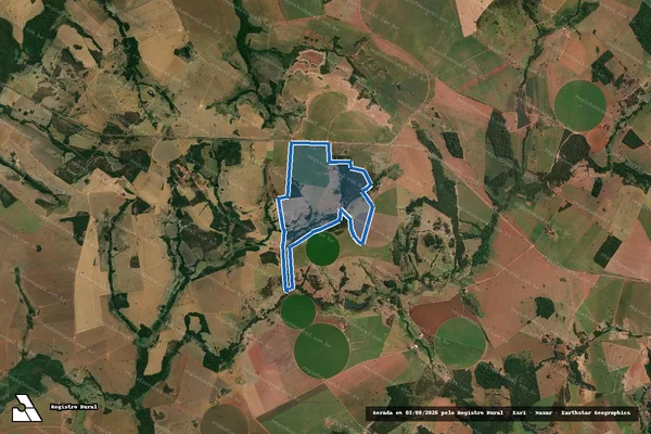 Imagem de satélite de FAZENDA FALA VERDADE IMOVEL RETIRO - GLEBA 01 em Edéia - GO