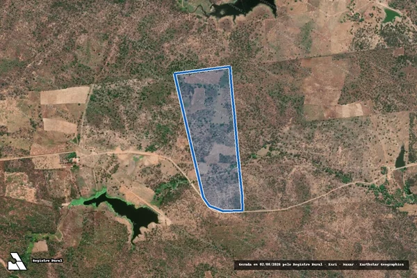 Imagem de satélite de FAZENDA SANTA FÉ I - Parte 1 em Tauá - CE