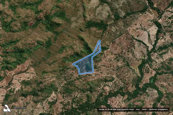 Imagem de satélite de P.A ALIRIO CORREIA - LOTE 48 A em Crixás - GO