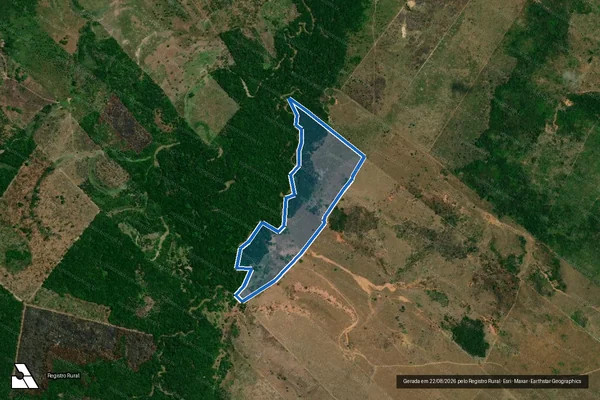 Imagem de satélite de Lote 71-Fazenda Ouro Verde-P. A. Alvorada I / Lote 71-P1