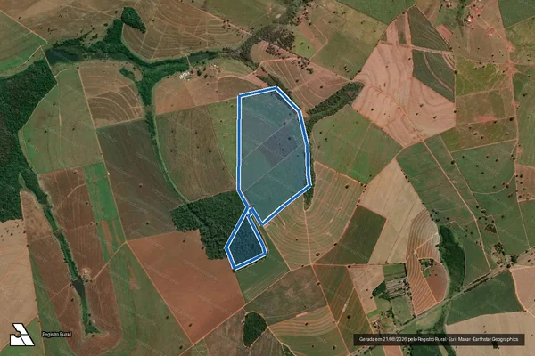 Imagem de satélite de Fazenda Santa Maria - Parte 001 em José Bonifácio - SP