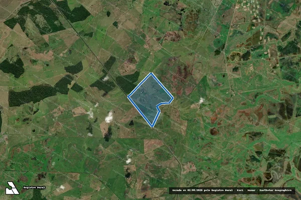 Imagem de satélite de FAZENDA QUEIRA DEUS - MAT. 3542 ? GLEBA A em Linhares - ES