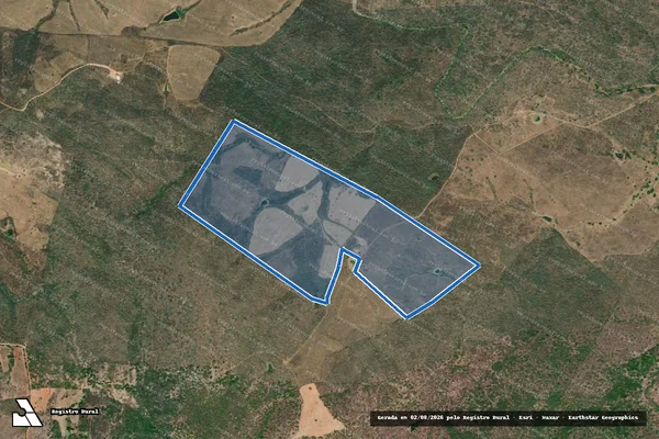 Imagem de satélite de FAZENDA SÃO PEDRO - Parcela 1 em Gararu - SE