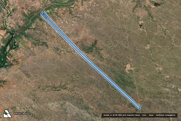 Imagem de satélite de Fazenda Paus Pretos - Fazenda Lage em Floresta - PE
