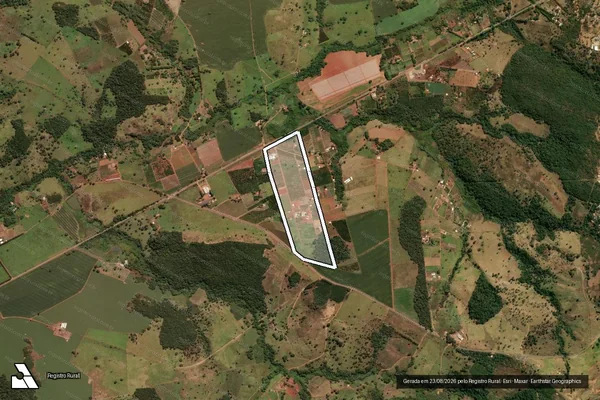 Imagem de satélite de FAZENDA ELDORADO  - GLEBA 01 em Anápolis - GO