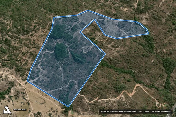 Imagem de satélite de Fazenda São Bento, Lugar Alpercata - Parcela 1 em Davinópolis - GO