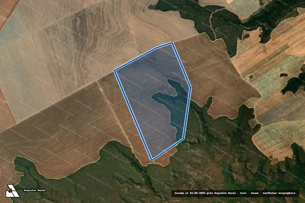 Imagem de satélite de FAZENDA TRÊS IRMÃOS III - 001 em Tasso Fragoso - MA