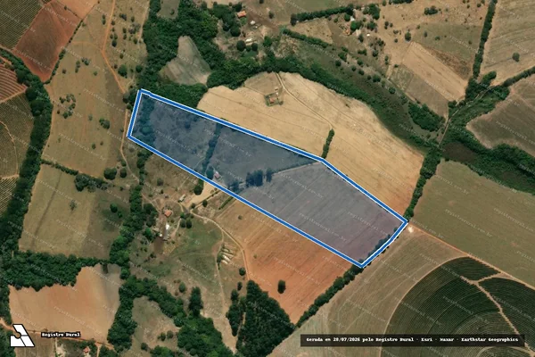 Imagem de satélite de Fazenda da Vargem - Parte 1 em Lavras - MG