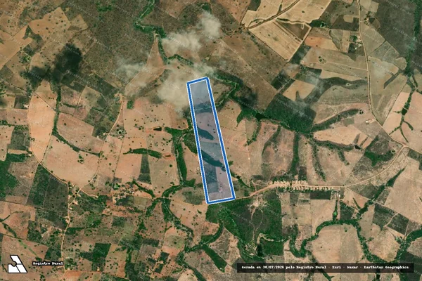 Imagem de satélite de FAZENDA NOSSA SENHORA APARECIDA - LOTE 09_Matrícula 17340 - Parte 9 em Nossa Senhora da Glória - SE
