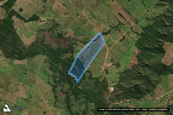 Imagem de satélite de Fazenda Rio Negro  - Parte 1 em Rio Verde de Mato Grosso - MS