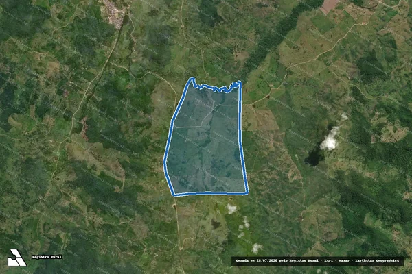 Imagem de satélite de FAZENDA JATOBÁ  - Parte 1 em Itagibá - BA