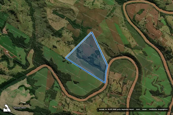 Imagem de satélite de Fazenda N Sra Aparecida Lt 17/18 - Parcela 1 em Barbosa Ferraz - PR