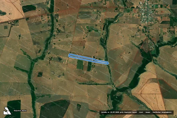 Imagem de satélite de SITIO SANTO ANTONIO - Parte 1 em Dirce Reis - SP