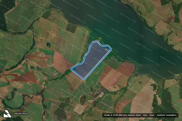 Imagem de satélite de FAZENDA SÃO PEDRO em Paulo de Faria - SP