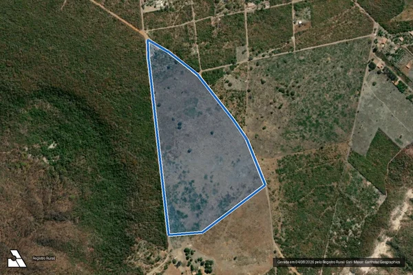 Imagem de satélite de FAZENDA TABATINGA - Gleba 01 em Taiobeiras - MG