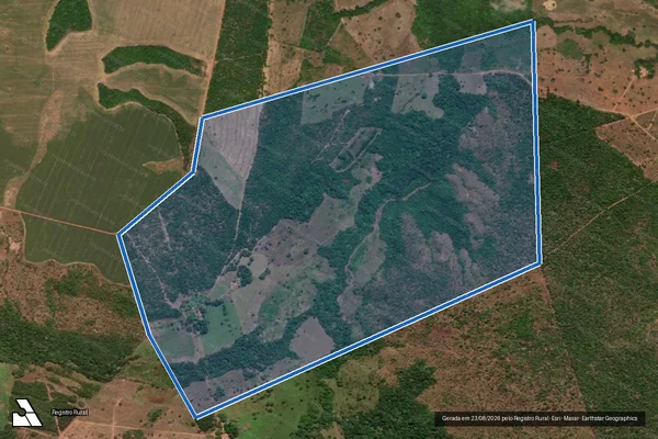 Imagem de satélite de LOTE 22, DO LOTEAMENTO MANGUES, GLEBA C - Parte 1 em Porto Nacional - TO