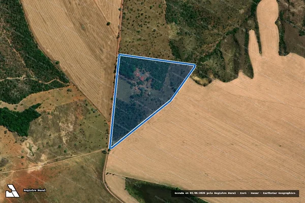 Imagem de satélite de FAZENDA SÃO PEDRO, CATINGUEIRO, CAMPO LIMPO, PORÇÕES, LANDIM e CARAIBAS, local denominado CHÁCARA MANUELA. - 001 em Formosa - GO