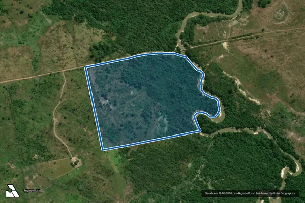 Imagem de satélite de CHÁCARA PRESENTE DE DEUS - Parte-1 em Eldorado do Carajás - PA