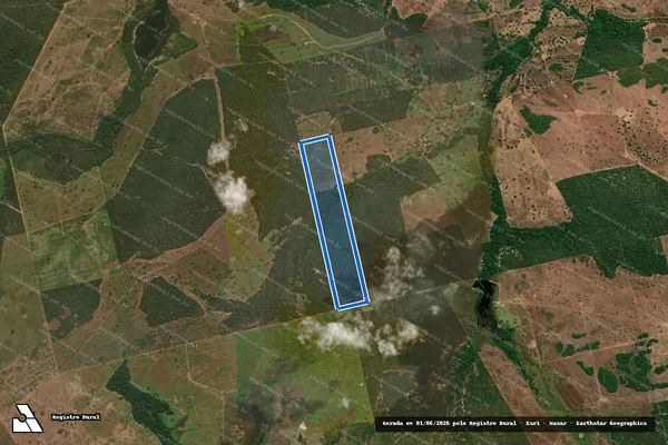 Imagem de satélite de SITIO MORENA ROSA LOTE 25 REMANESCENTE PARTE B - SITIO MORENA ROSA LOTE 25 REM PARTE B em Formoso do Araguaia - TO