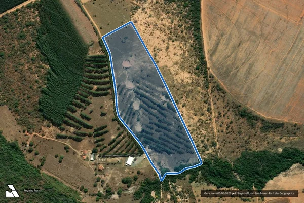 Imagem de satélite de Sítio Capoeirinha - Gleba 2 - Gleba 2 em Curvelo - MG