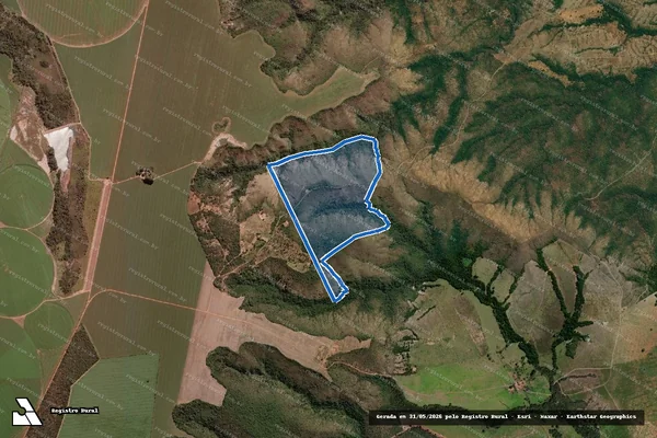 Imagem de satélite de FAZENDA  CAPETINGA - Parcela 1 em Paracatu - MG