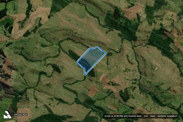 Imagem de satélite de LOTE N° 1-H - Parcela 1 em Guaraniaçu - PR