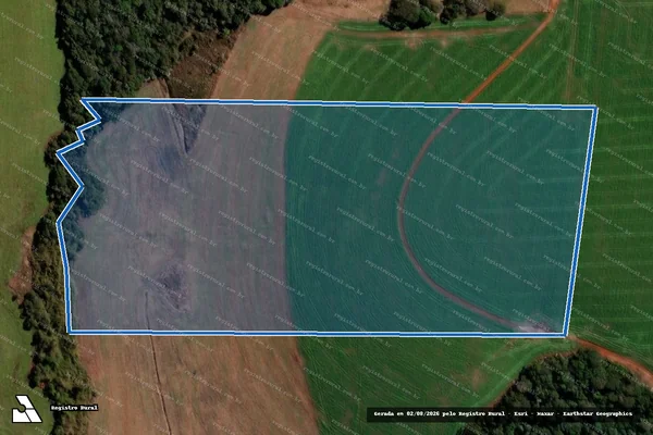 Imagem de satélite de Fazenda Arvoredo - Mat n° 6951 - Parcela 1 em Abelardo Luz - SC