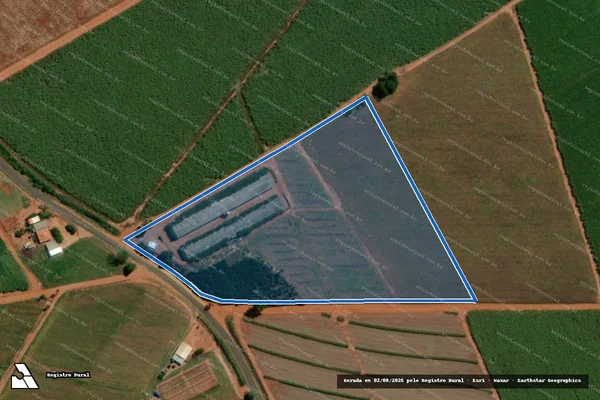 Imagem de satélite de SÍTIO SÃO CARLOS - Gleba 1 em Ibitinga - SP