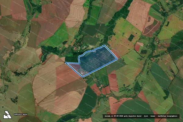 Imagem de satélite de Fazenda Carioca - Gleba B em Cerqueira César - SP