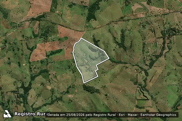 Imagem de satélite de FAZENDA IMANO - GLEBA A em Pacaembu - SP