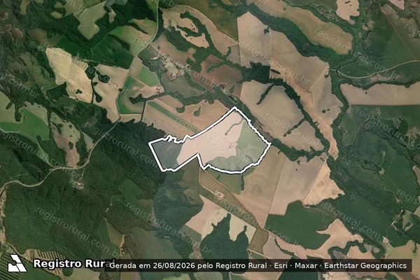 Imagem de satélite de Fazenda Fortaleza - Parte 1 em Tibagi - PR