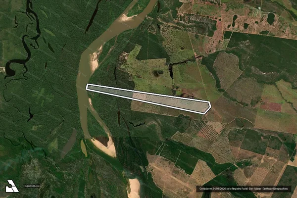 Imagem de satélite de FAZENDA TERRA BONITA II - 001 em Nova Crixás - GO
