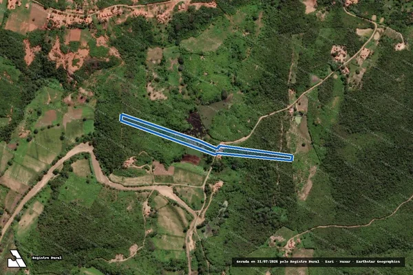 Imagem de satélite de LOTE 10556 - SITIO CACIMBA VELHA  - Parte 1 em Porteiras - CE