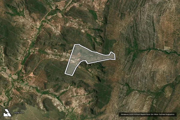 Imagem de satélite de FAZENDA TRAÇADAL - Parte 1 em Rio Pardo de Minas - MG