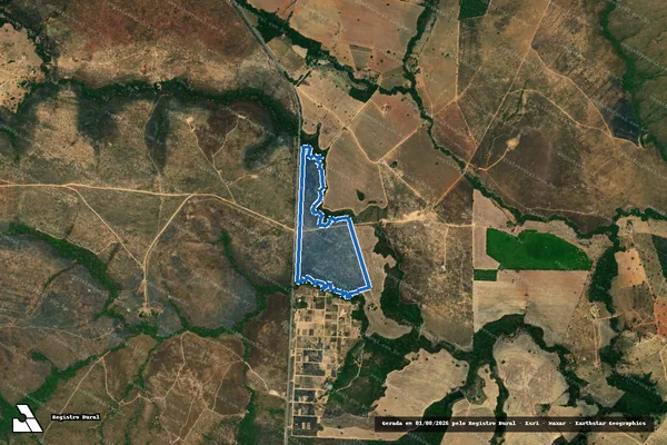 Imagem de satélite de FAZENDA DONA LEONTINA L.D. FAZENDA ADOBES E CANAVIAL - GLEBA 02 em Vila Propício - GO