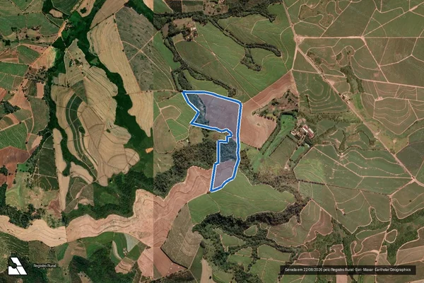 Imagem de satélite de Fazenda Bela Vista - Fazenda Bela Vista ? Área 06 em Taiaçu - SP