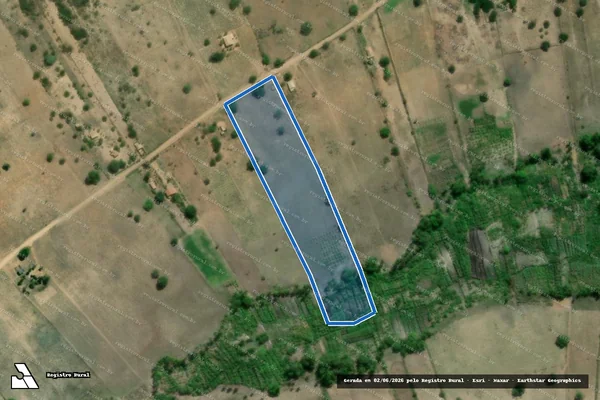 Imagem de satélite de FAZENDA ENGENHO VELHO  - Parte 1 em Ribeira do Amparo - BA