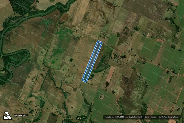Imagem de satélite de Parte do Lote 20 Quadra 63 - Parcela 1 em Fátima do Sul - MS