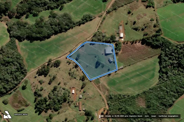 Imagem de satélite de Lote 25 (Área comunitária)-P.A. CONTESTADO - GLEBA A em Fraiburgo - SC